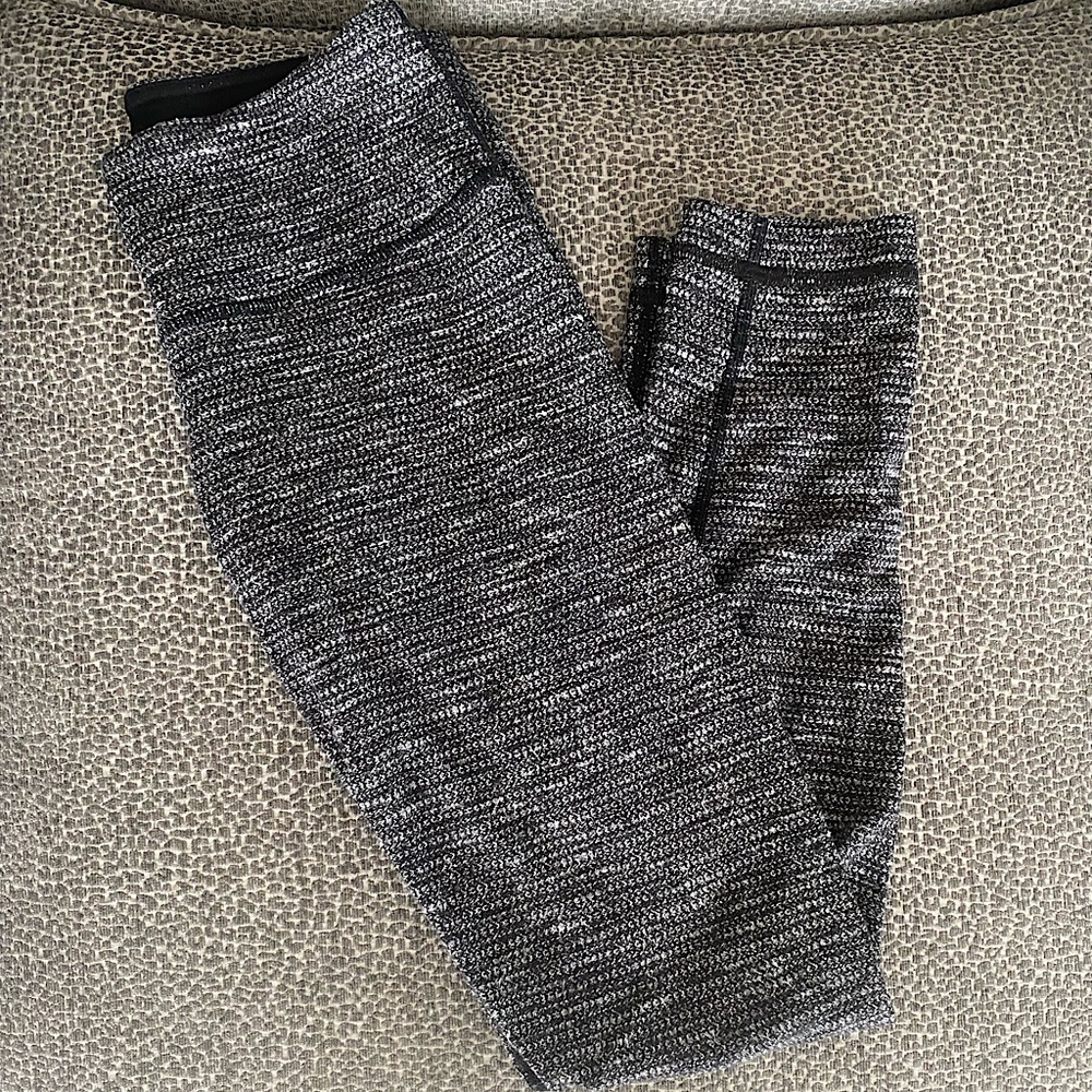 Lululemon size 2 grey/white/black leggings (soft material) gently worn
